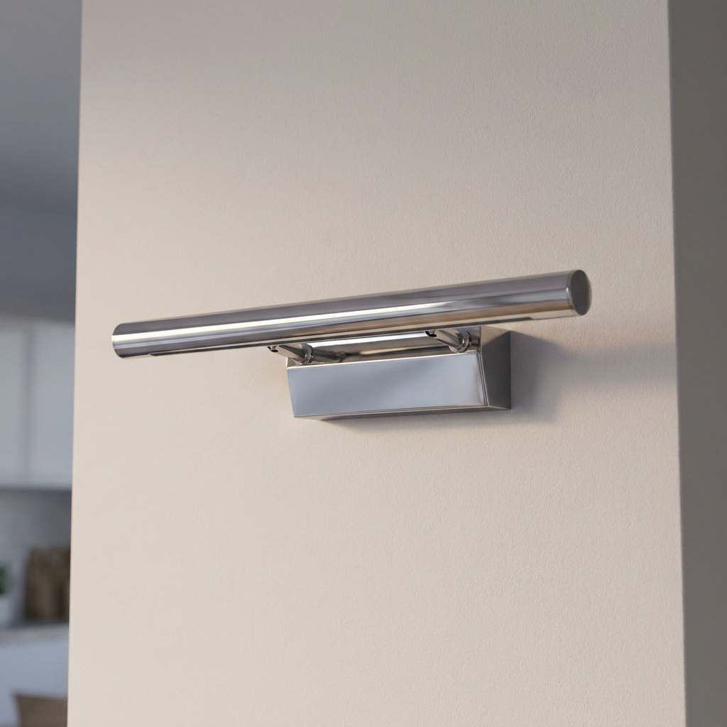 Applique murale LED Acier Chromé | Forte — eteinte en situation