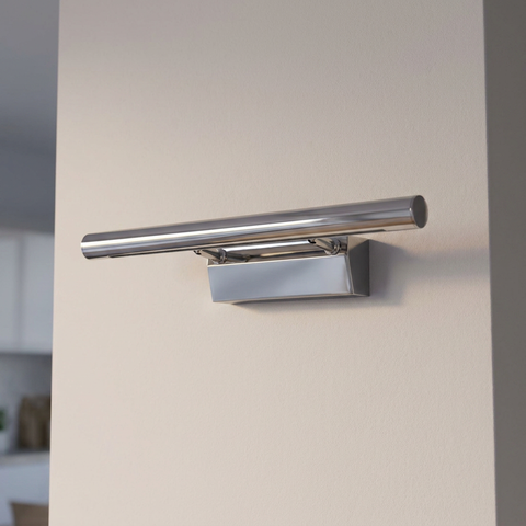 Applique murale LED Acier Chromé | Forte — eteinte en situation