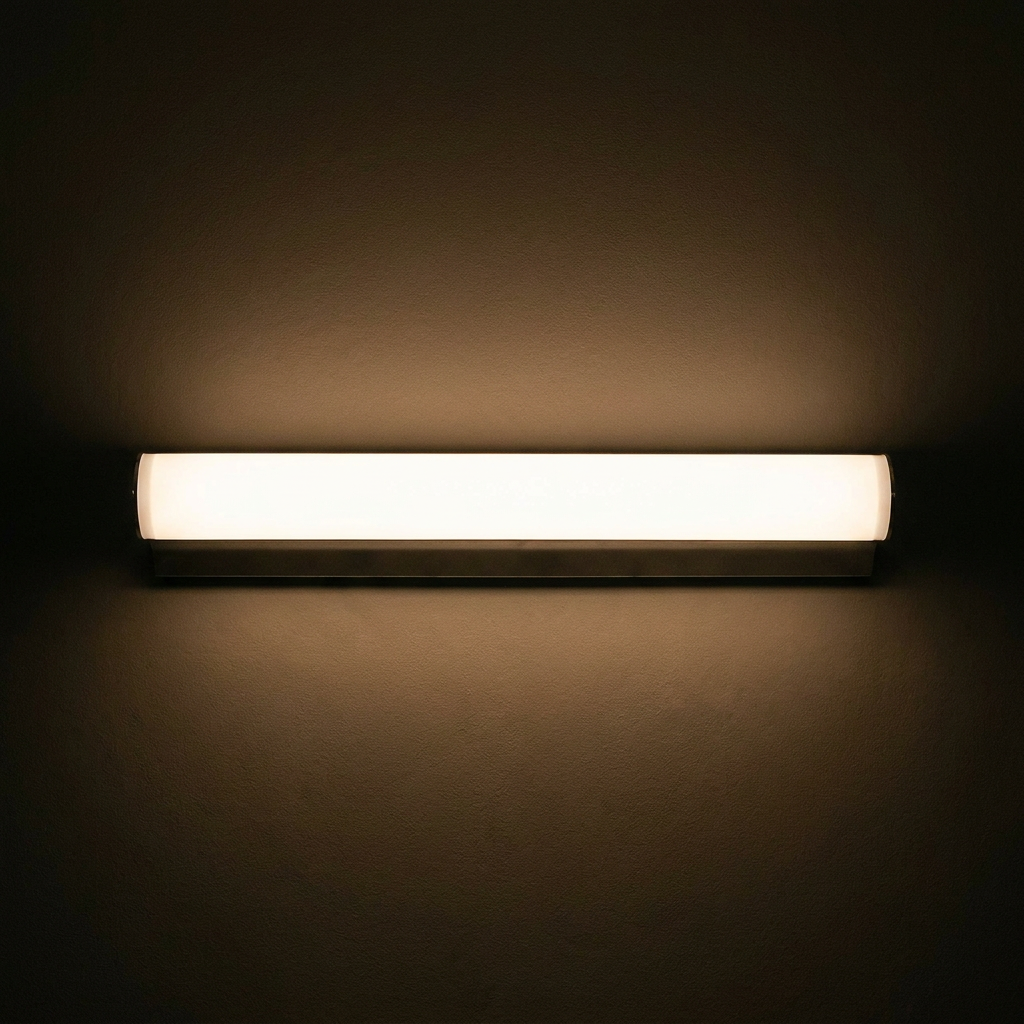 Applique murale LED Acier Composite Chromé Blanc | Daphne — ambiance tamisee
