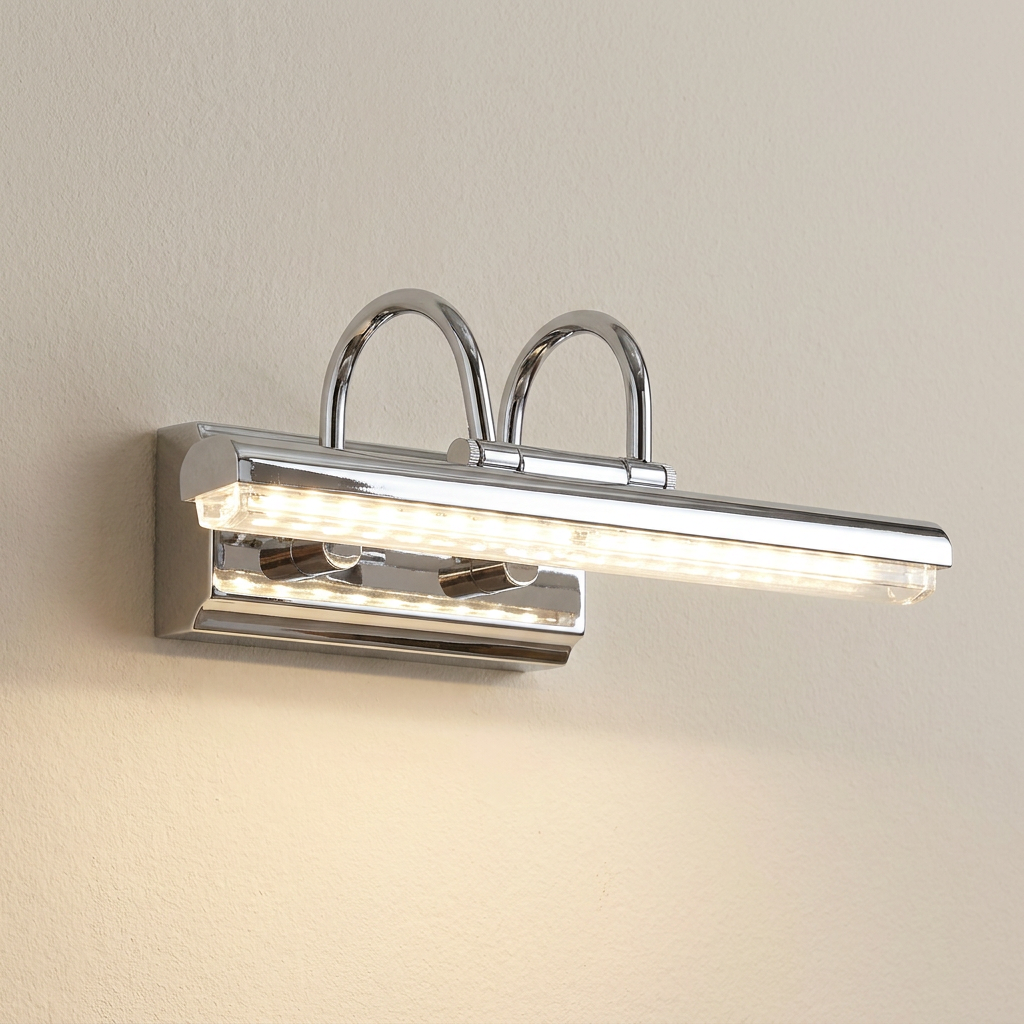 Applique murale LED Acier Composite Chromé | Gizel — gros plan