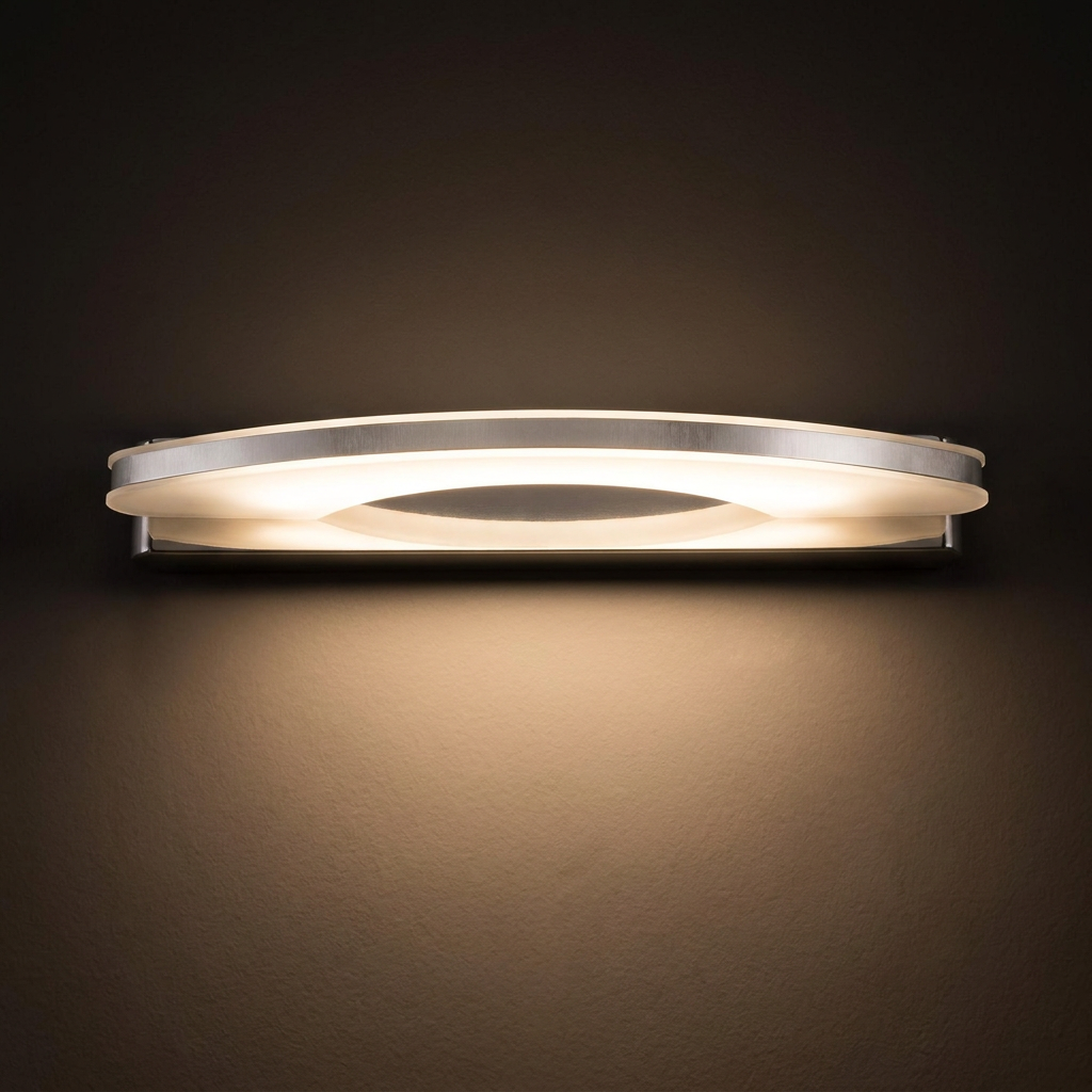 Applique murale LED Acier Composite Chromé | Nike — ambiance tamisee