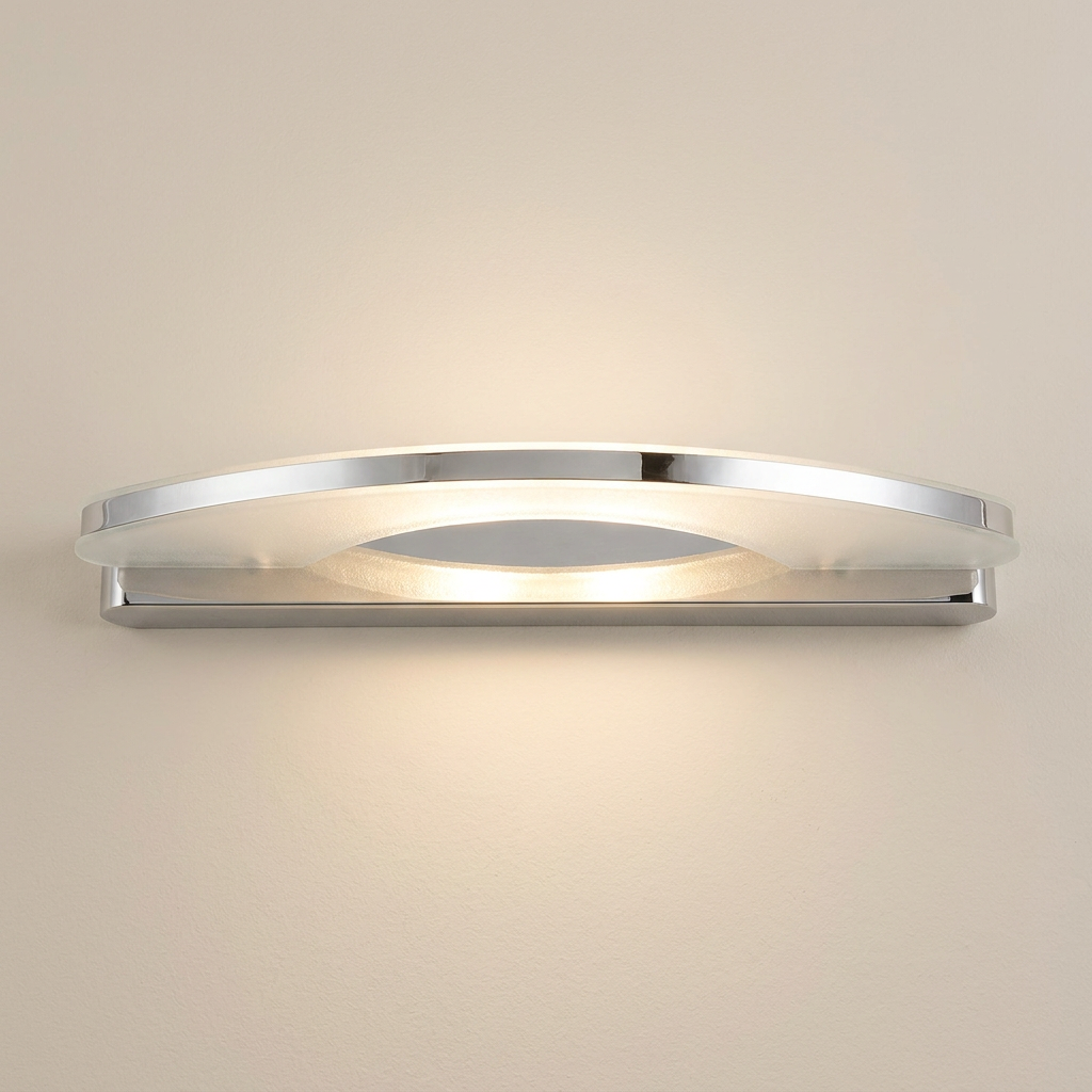 Applique murale LED Acier Composite Chromé | Nike — gros plan