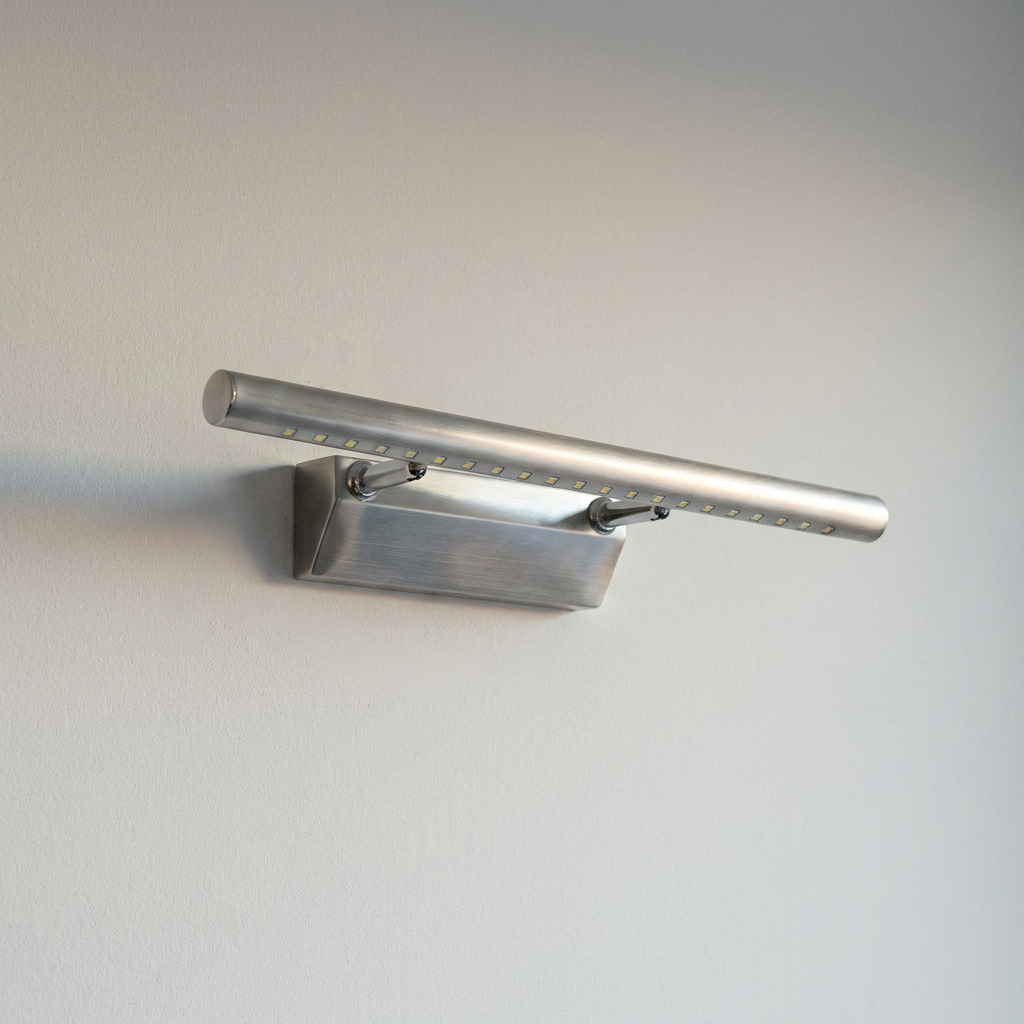Applique murale LED Acier Satiné | Forte — eteinte en situation