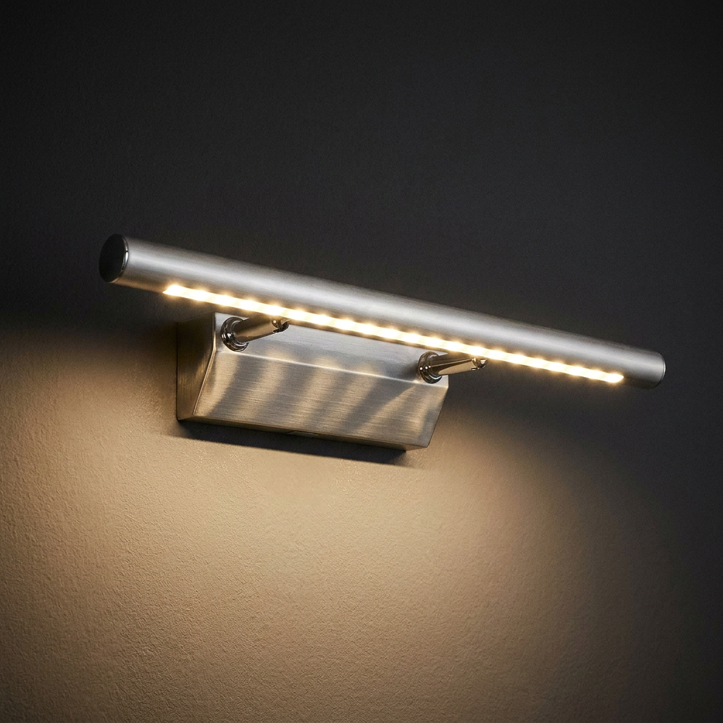 Applique murale LED Acier Satiné | Forte — ambiance tamisee