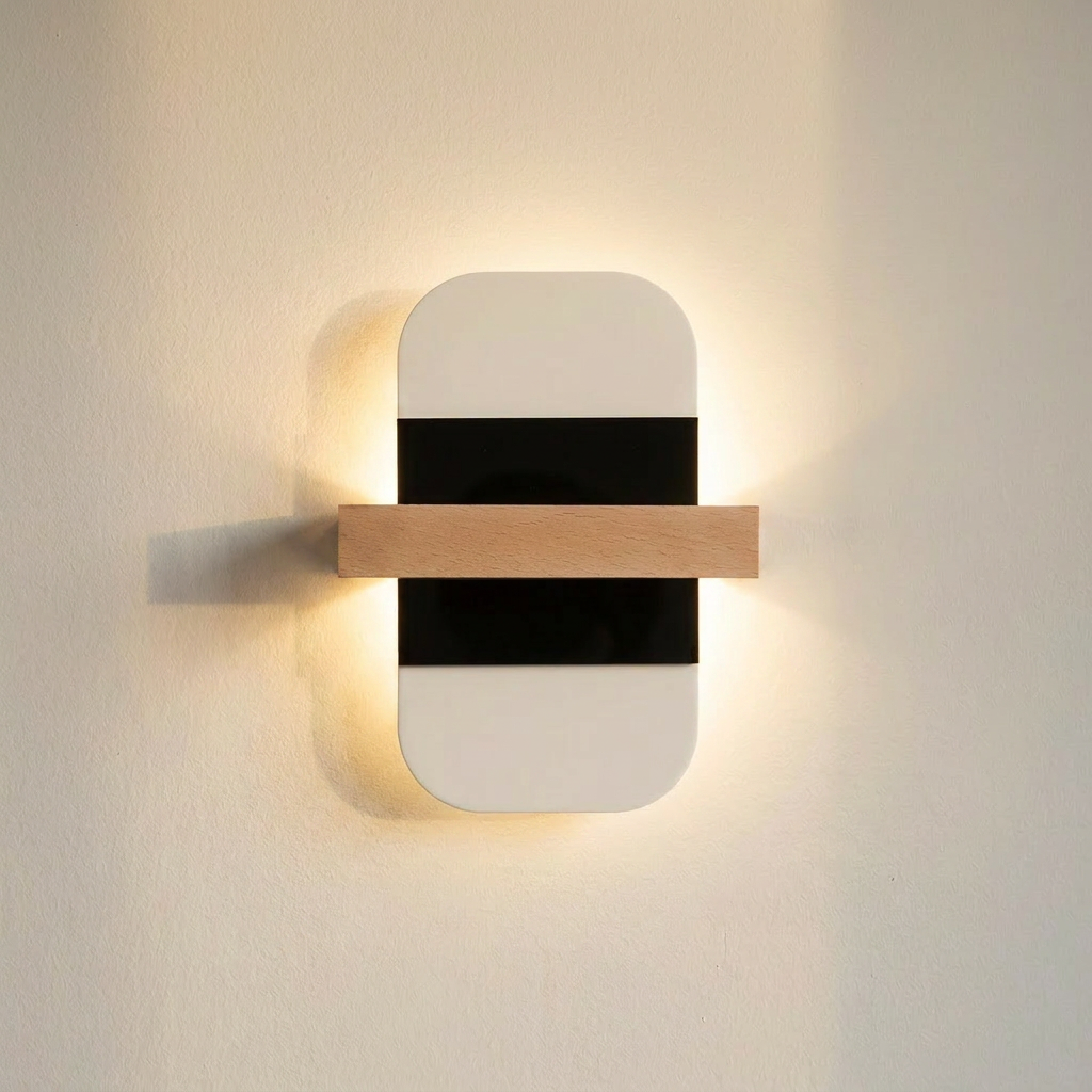 Applique murale LED | April — allumee en situation