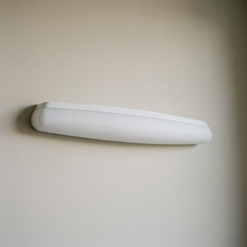 Applique murale LED Composite Blanc | Linena — eteinte en situation
