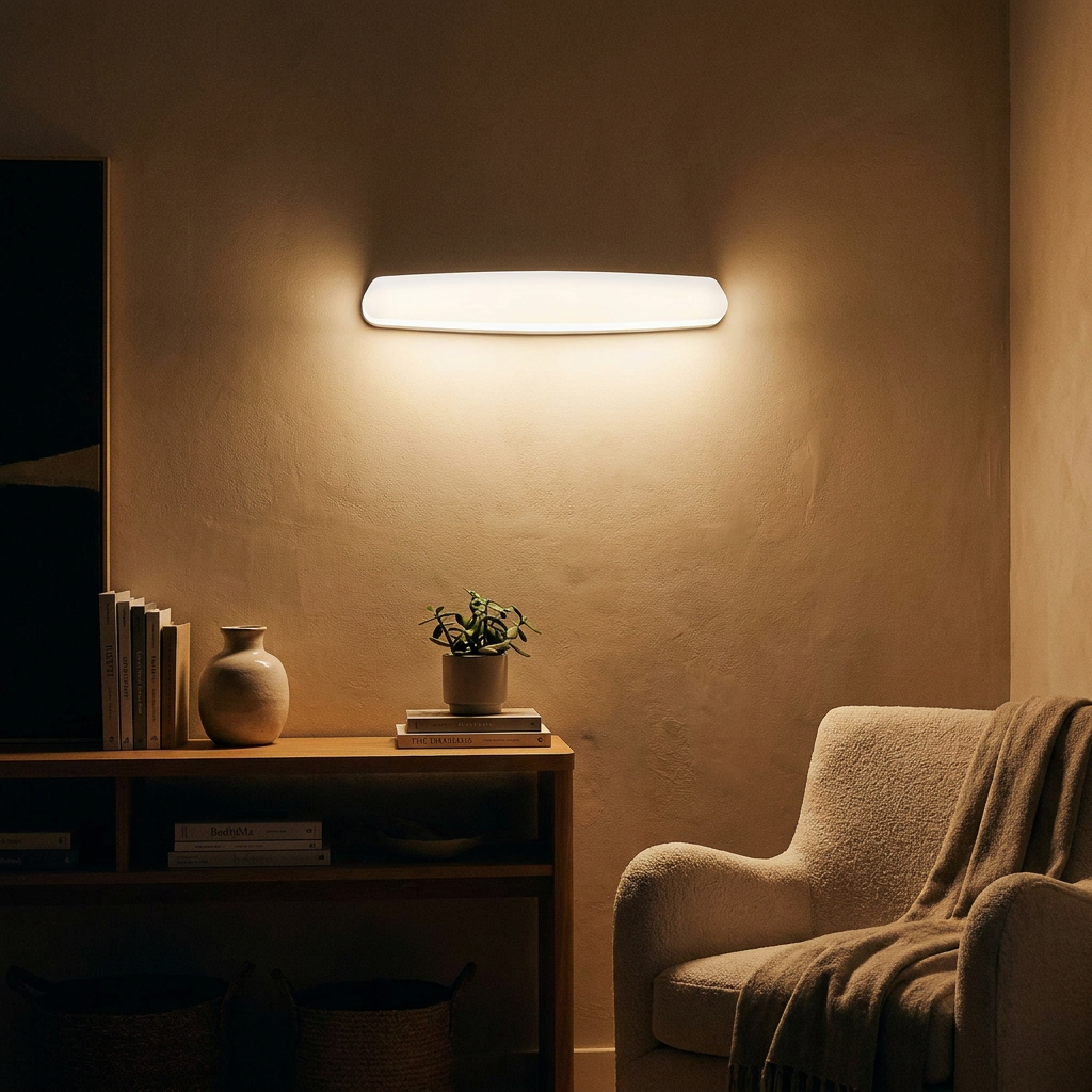 Applique murale LED Composite Blanc | Linena — vue principale