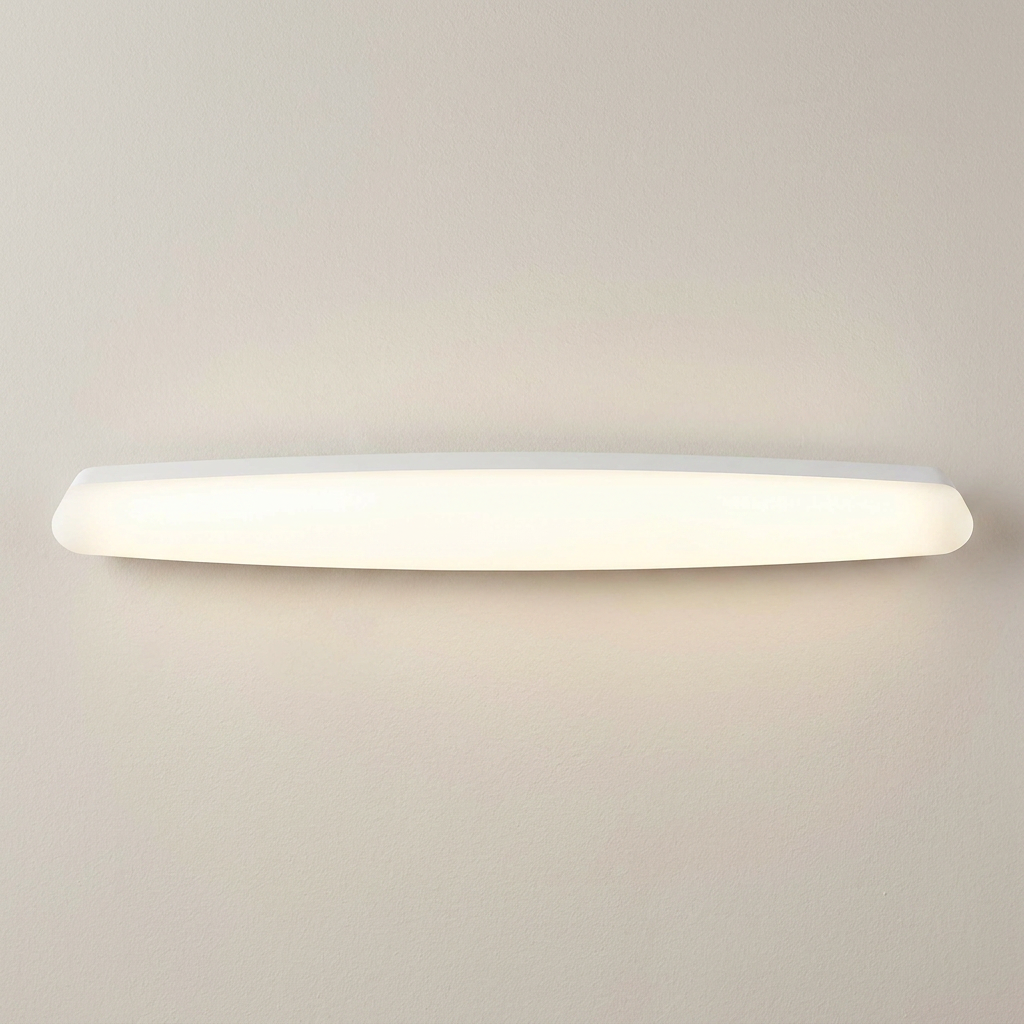 Applique murale LED Composite Blanc | Linena — gros plan