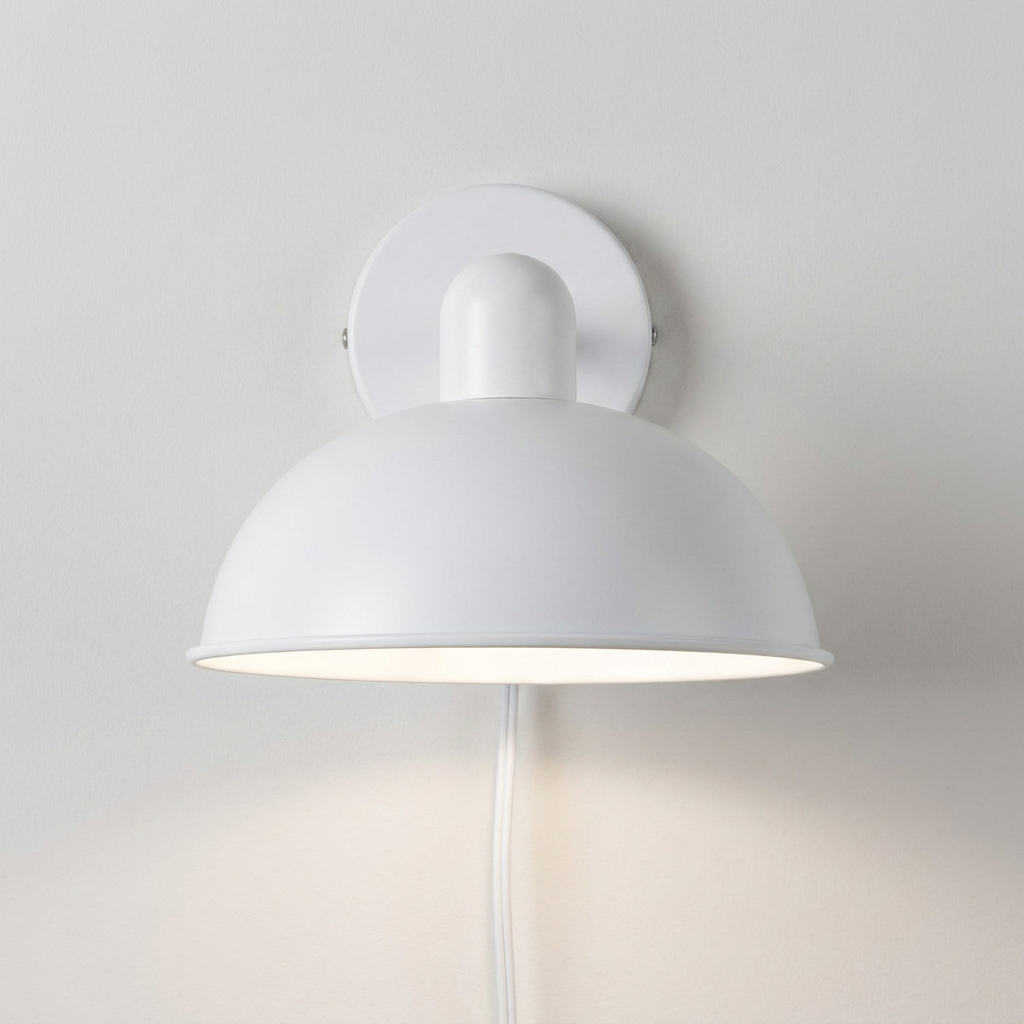 Applique murale Métal Blanc E14 | Durio — gros plan