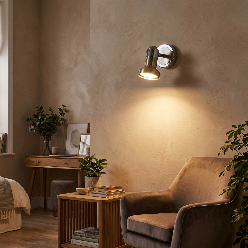 Applique murale Métal Satiné Nickel Chromé | Arkon — vue principale