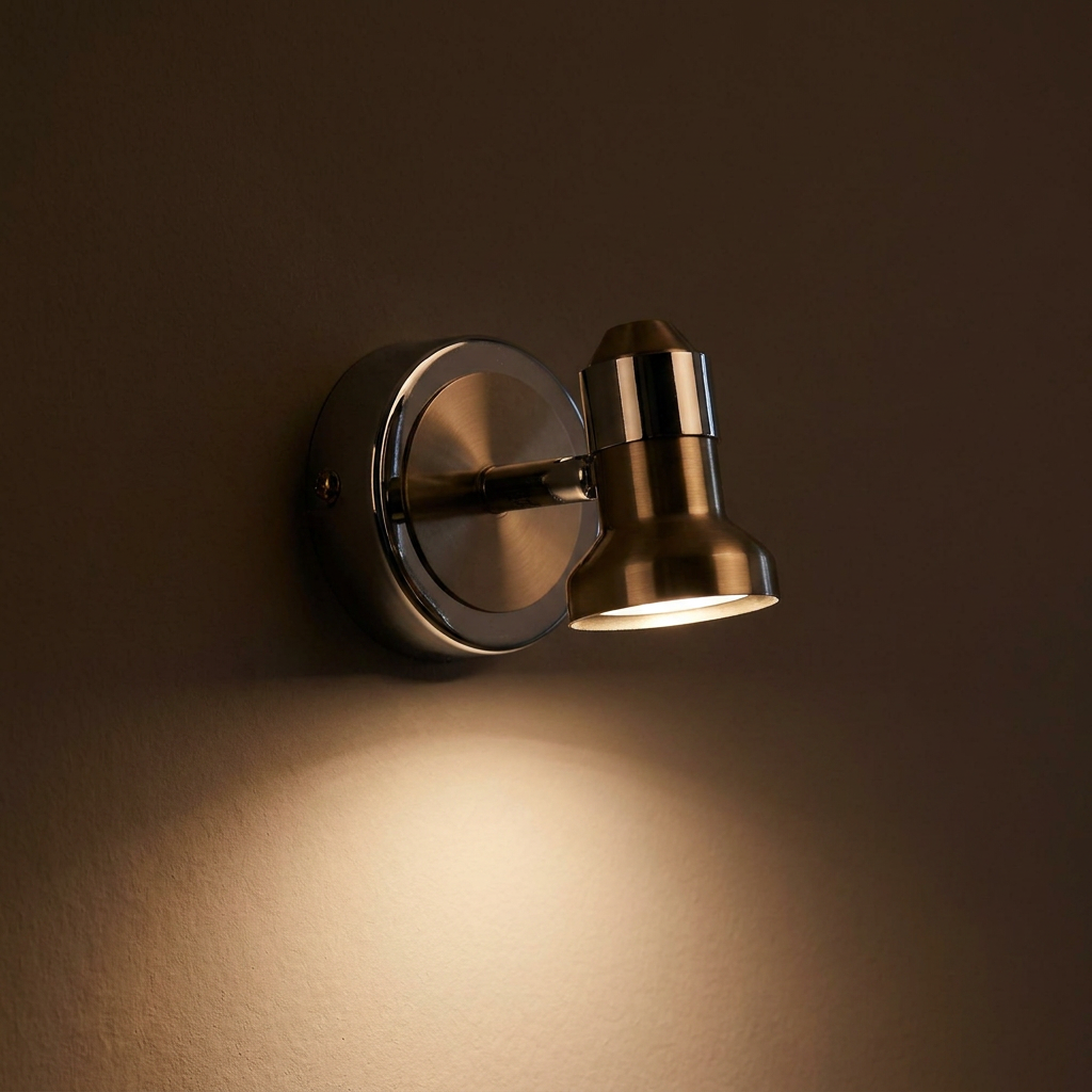 Applique murale Métal Satiné Nickel Chromé | Arkon — ambiance tamisee