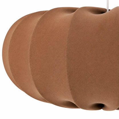 Suspension Abat-Jour Tissu Plissé Taupe | Dune