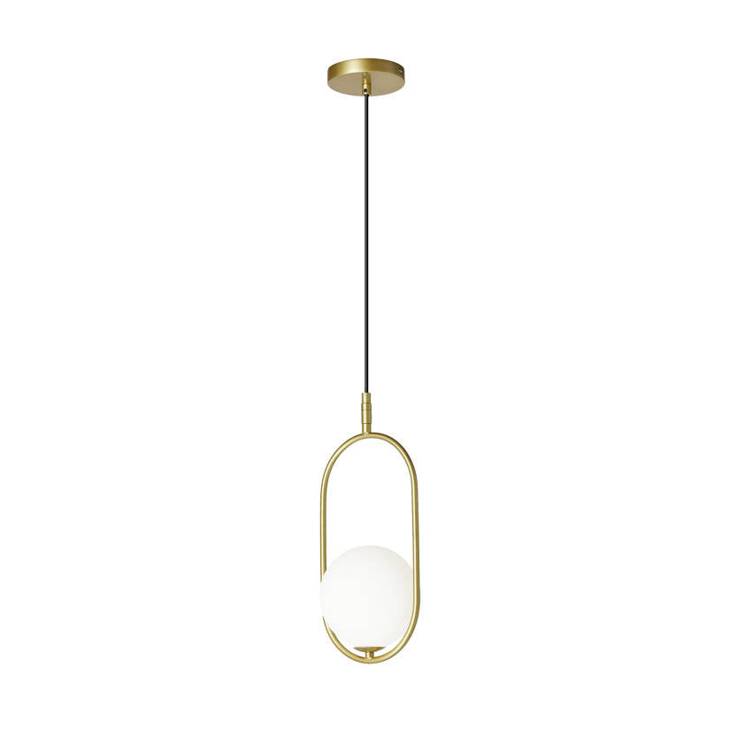 Suspension Métal Verre Laiton · Cordel · photo 4