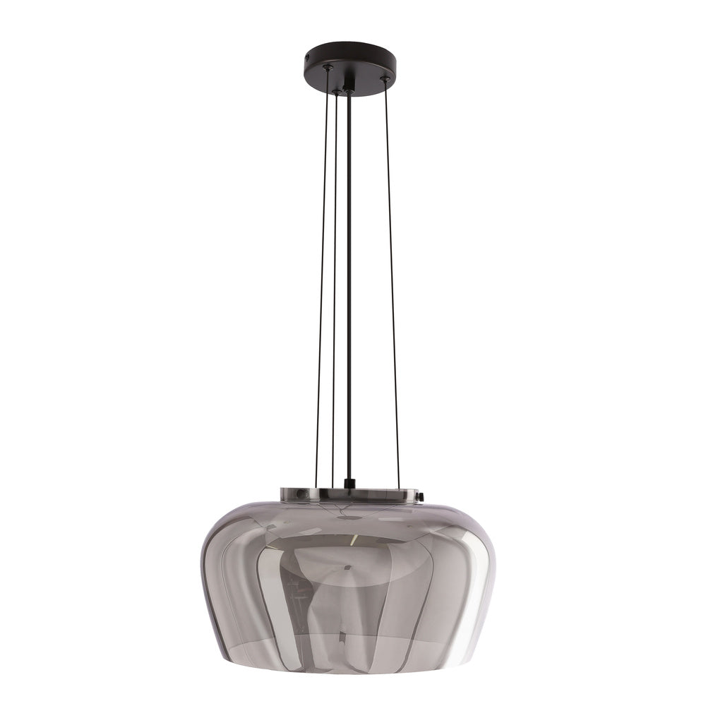 Suspension Insieme 35 — Verre fumé, noir & chrome, GX53 · photo 4