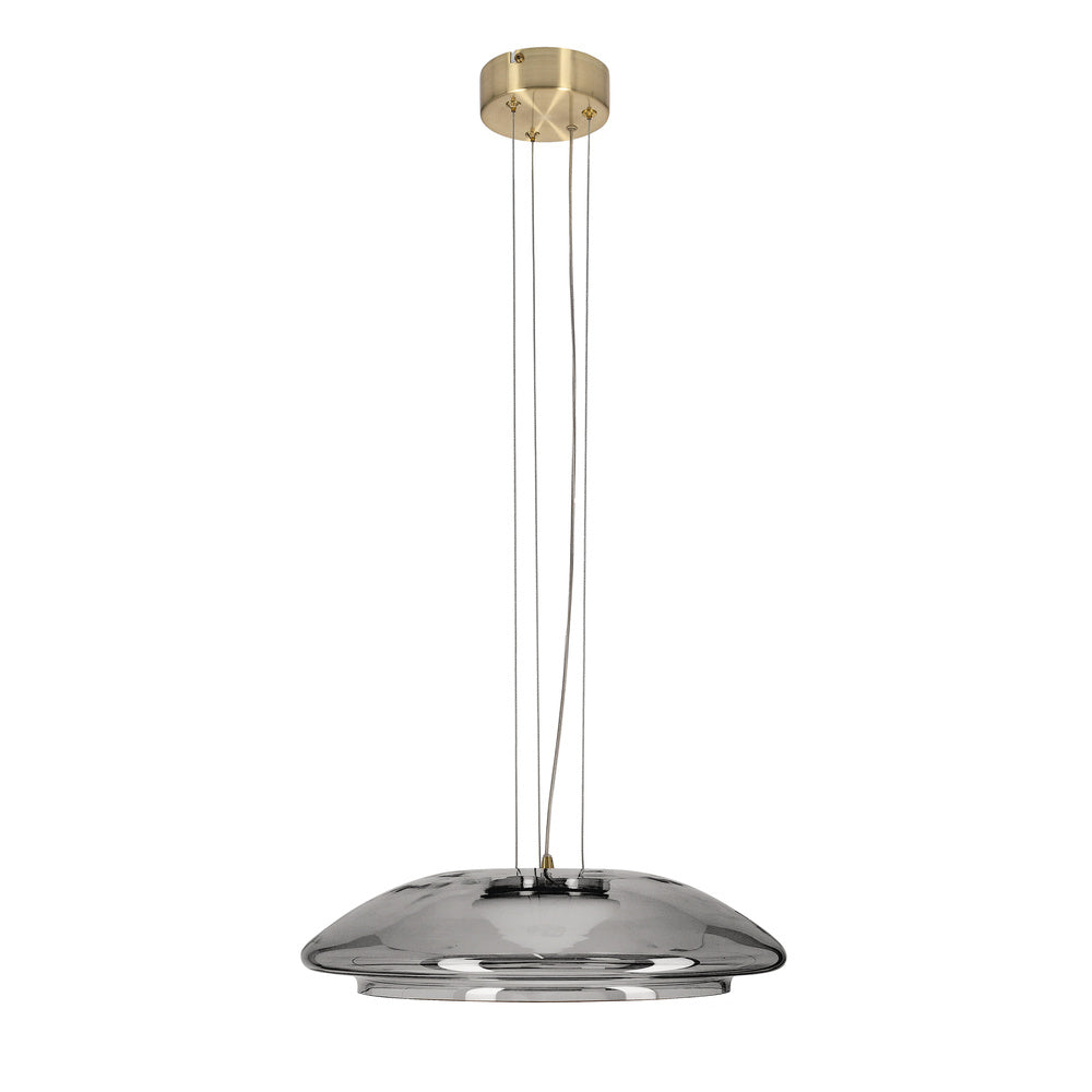 Suspension Ombre 42 — Verre fumé & or satiné, GX53 · photo 5