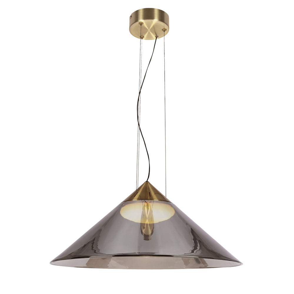 Suspension Presto 50 — Verre fumé & or satiné, GX53 · photo 2