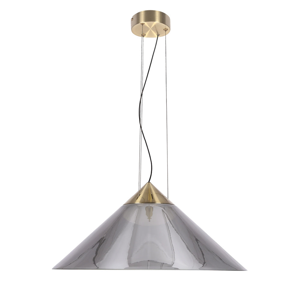 Suspension Presto 50 — Verre fumé & or satiné, GX53 · photo 4
