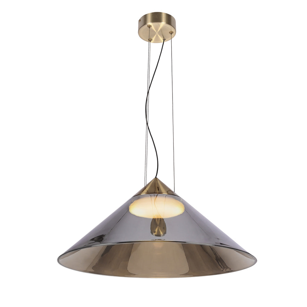 Suspension Presto 50 — Verre fumé & or satiné, GX53 · photo 5