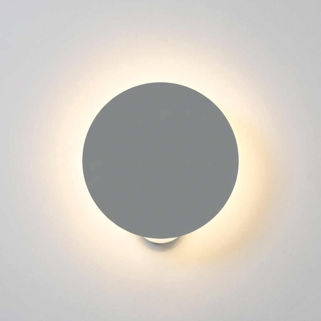 Applique murale LED métal gris Holar — gros plan