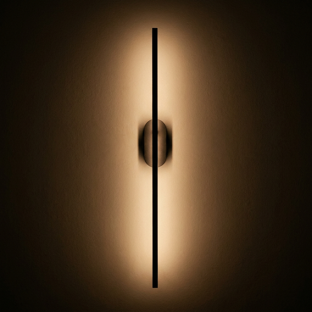 Applique murale Applique LED noir en ambiance tamisée