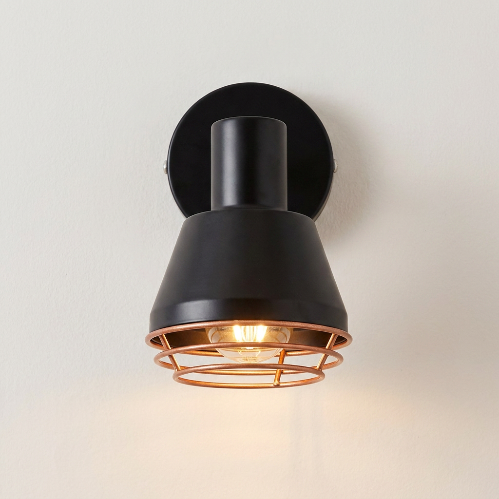 Applique murale acier E14 Neria — gros plan