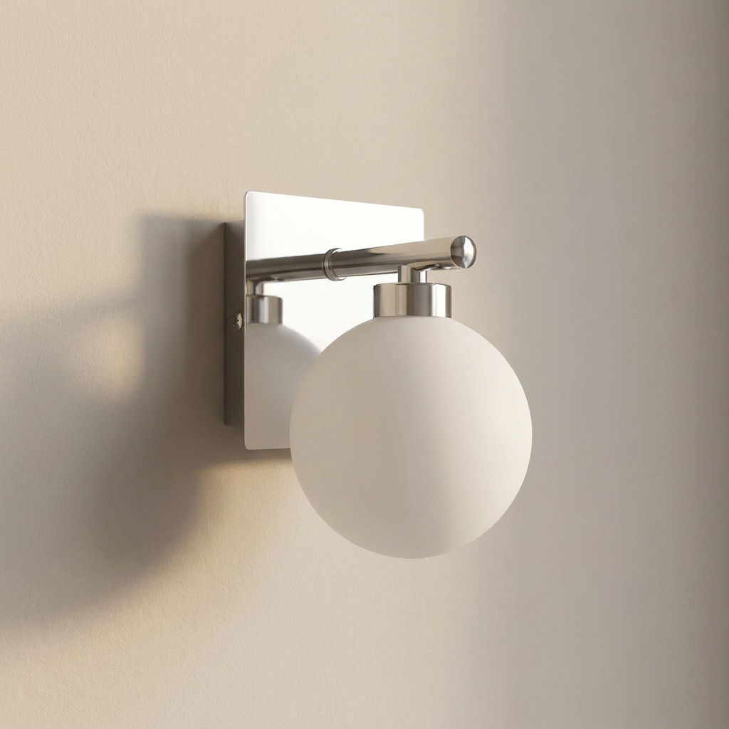 Applique Murale Acier Verre G9 | Oden — eteinte en situation