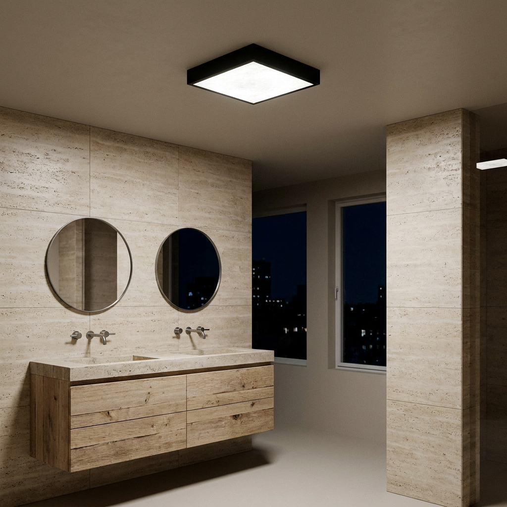 Plafonnier Design | Luxan — allume le soir, ambiance chaleureuse, eclairage du plafond