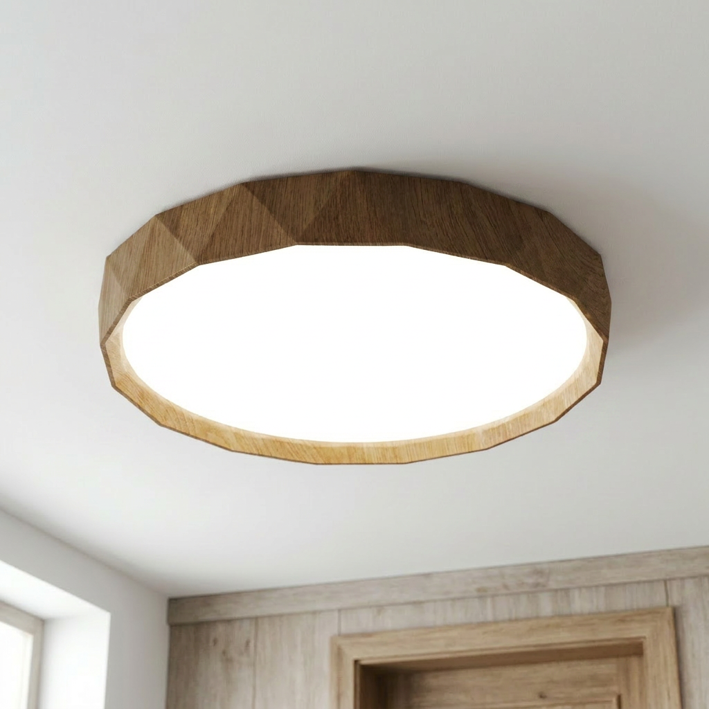 Plafonnier LED Acier Composite Blanc | Cadix — allume au plafond, halo lumineux
