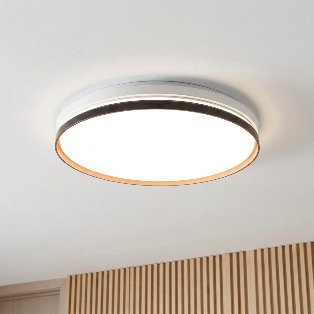 Plafonnier LED Acier Composite | Montana — allume au plafond, halo lumineux