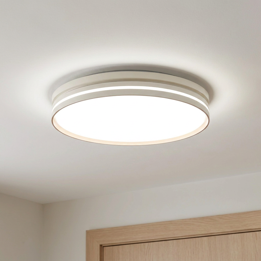 Plafonnier LED Acier Composite | Montana — allume au plafond, halo lumineux