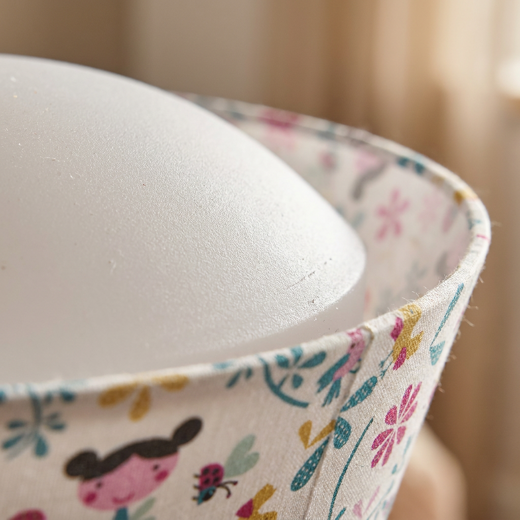 Plafonnier LED Acier Tissu Multicolour | Girl — gros plan sur la matiere et la finition
