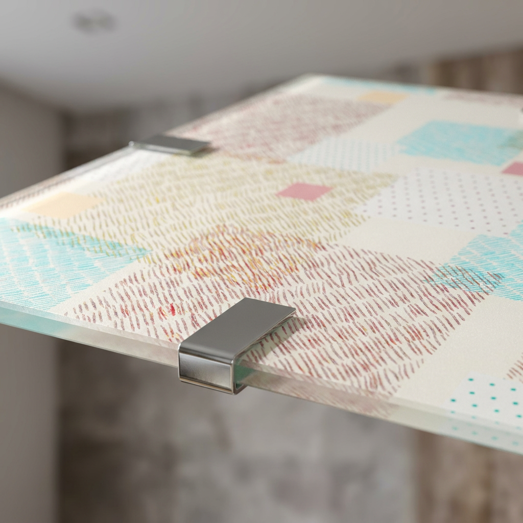 Plafonnier LED Acier Verre Multicolour | Ambiente — gros plan sur la matiere et la finition