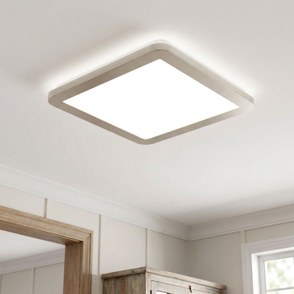 Plafonnier LED Composite Satiné | Nexit — allume au plafond, halo lumineux