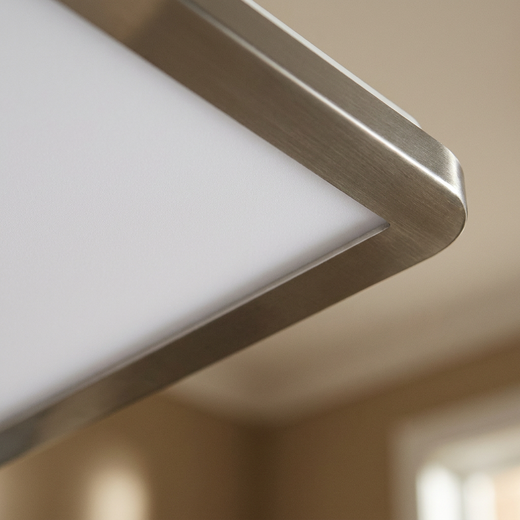 Plafonnier LED Composite Satiné | Nexit — gros plan sur la matiere et la finition