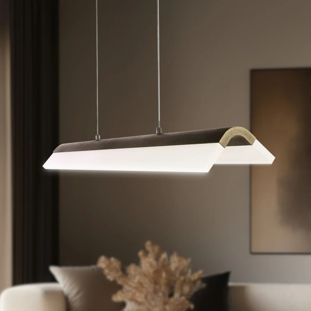 Suspension LED intégré 4000K métal diffuseur opalin · Curacoa · photo 2