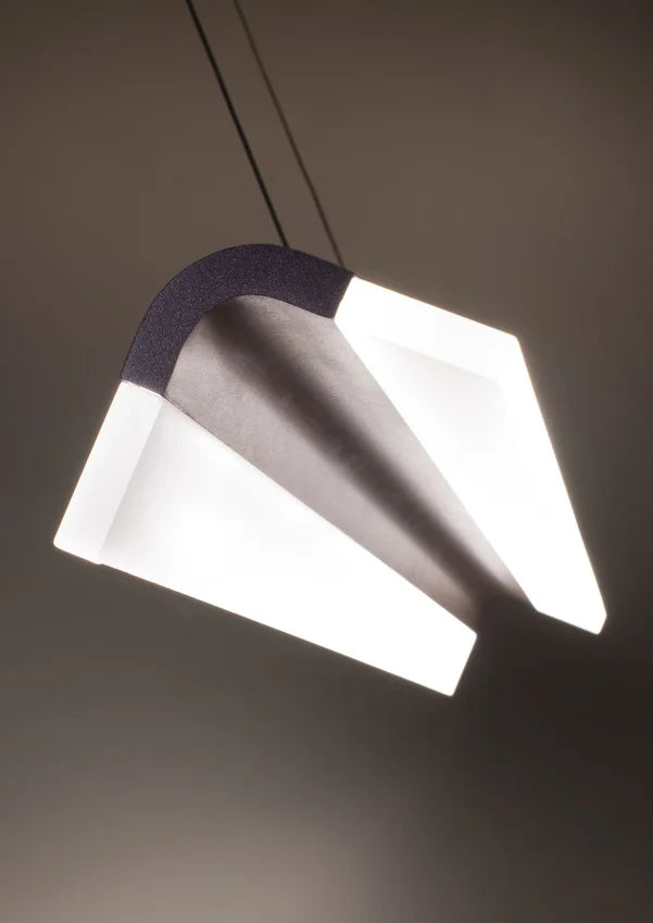 Suspension LED intégré 4000K métal diffuseur opalin · Curacoa · photo 3