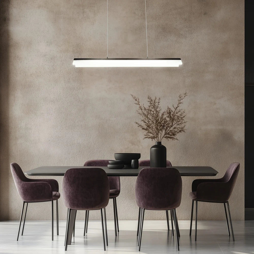 Suspension LED intégré 4000K métal diffuseur opalin · Curacoa · photo 5