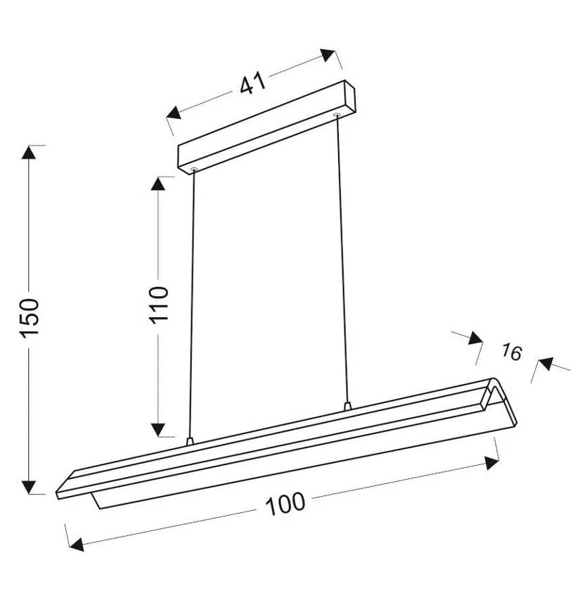 Suspension LED intégré 4000K métal diffuseur opalin · Curacoa · photo 9
