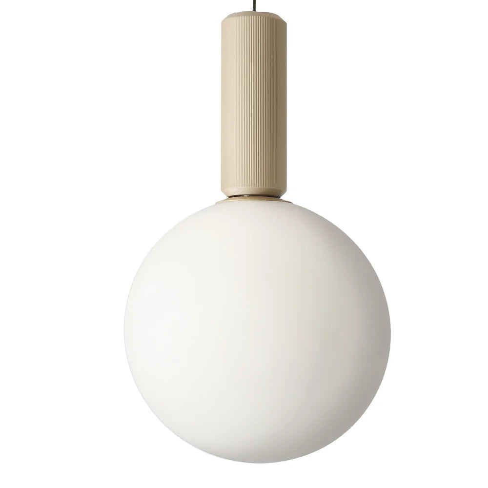 Suspension 6 Lampes Opaline Beige · Testa · photo 9