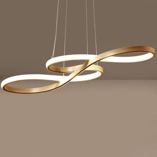 Suspension moderne Forme Infini avec Eclairage LED intégré