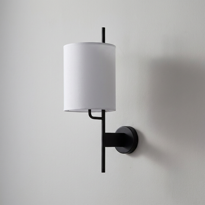 Applique murale Acier Tissu Noir