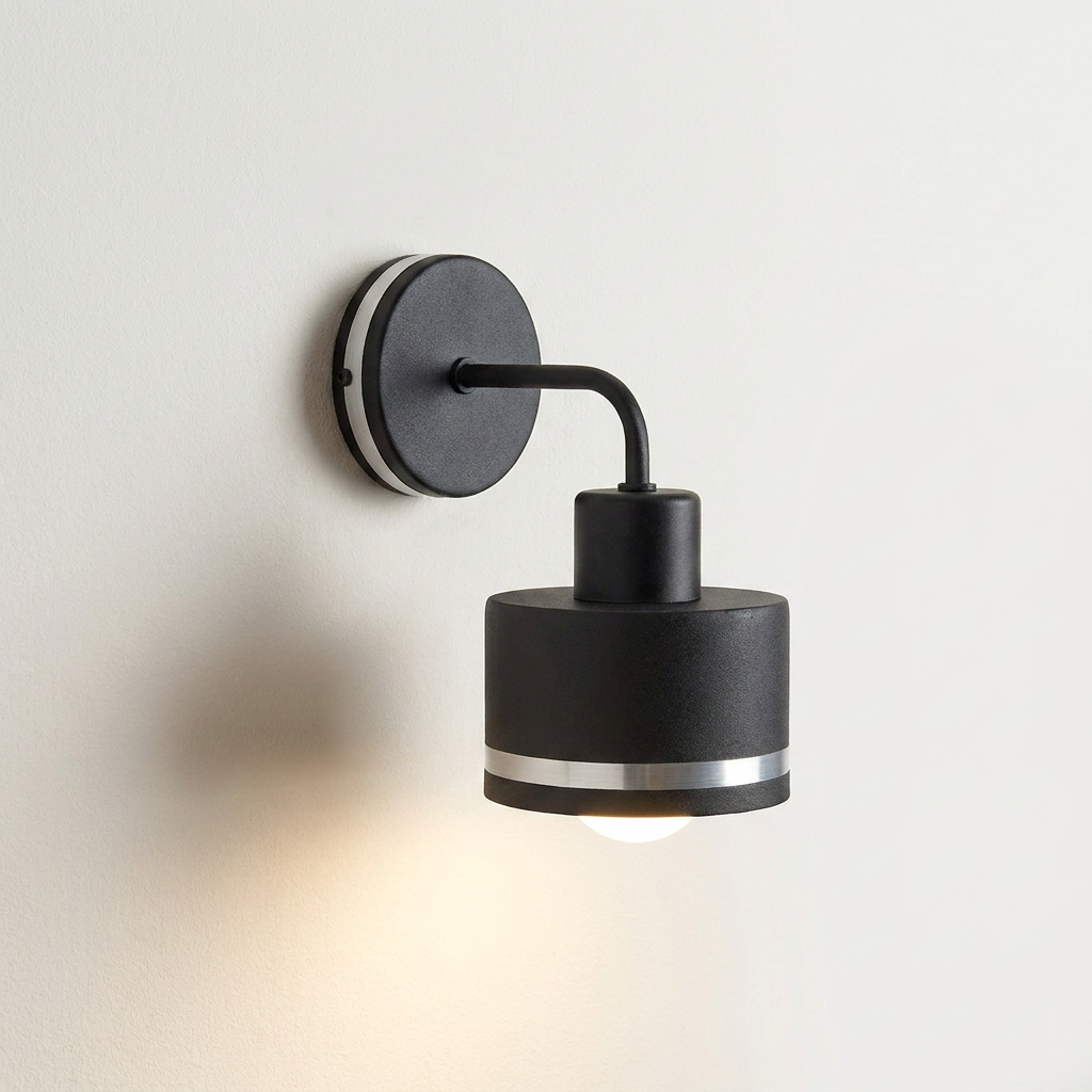 Applique murale Acier E27 Wama — gros plan